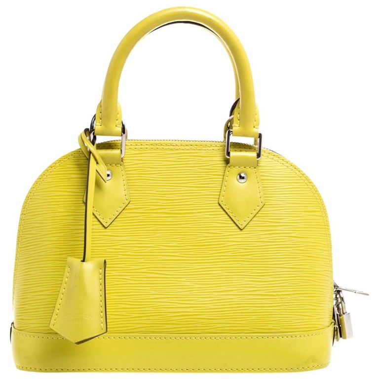 Louis Vuitton Alma Bb EPI Leather Handbag