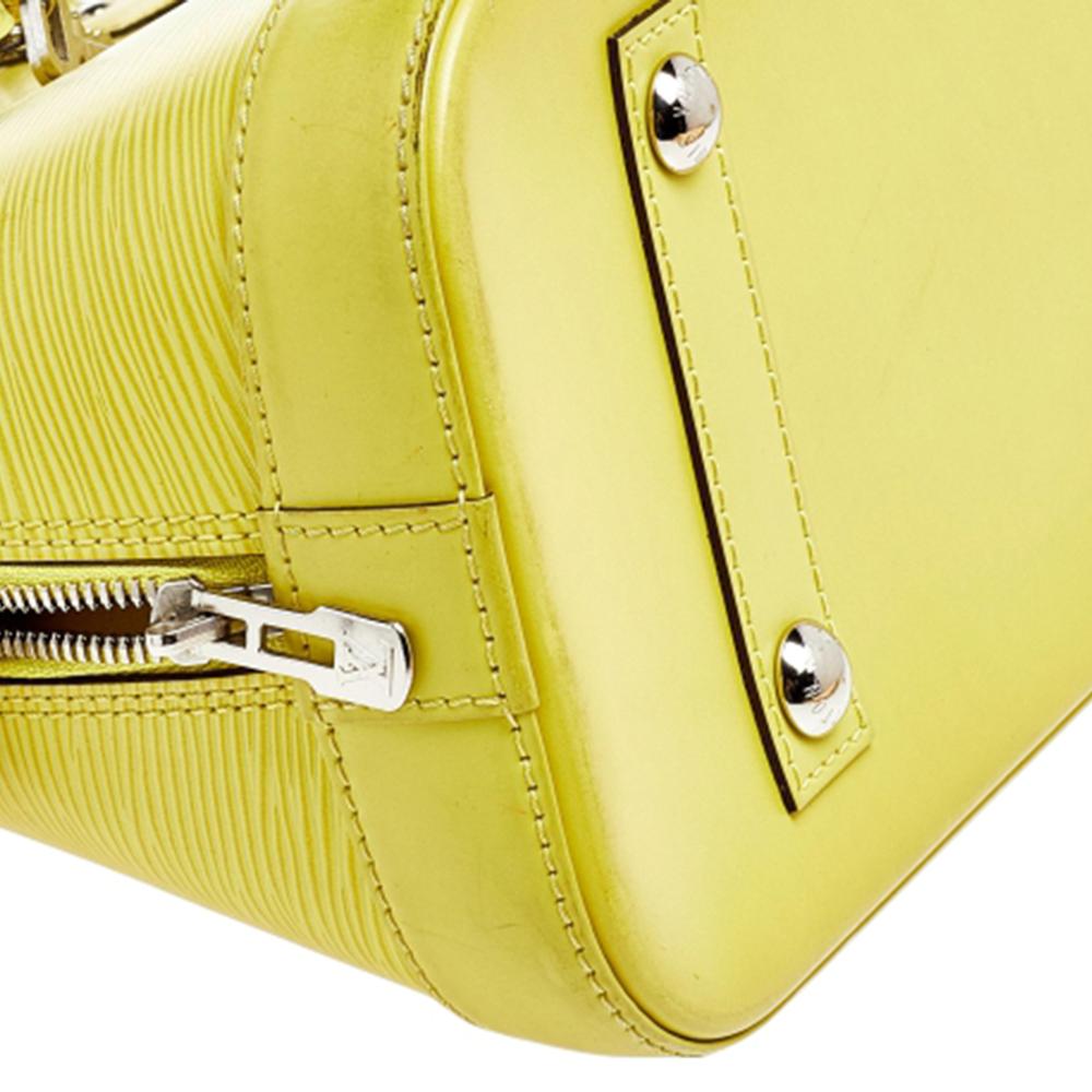 Louis Vuitton Pistache Epi Leather Alma PM Bag 5