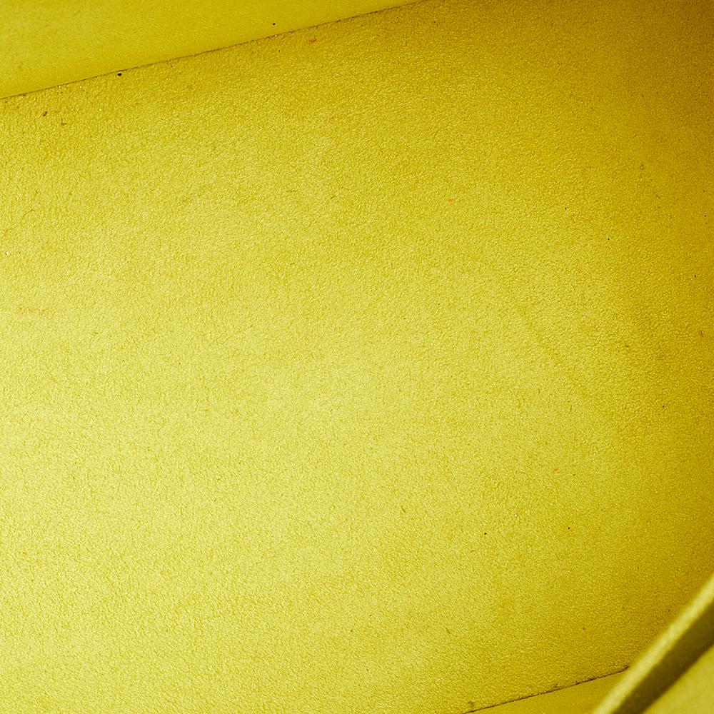 Yellow Louis Vuitton Pistache Epi Leather Alma PM Bag