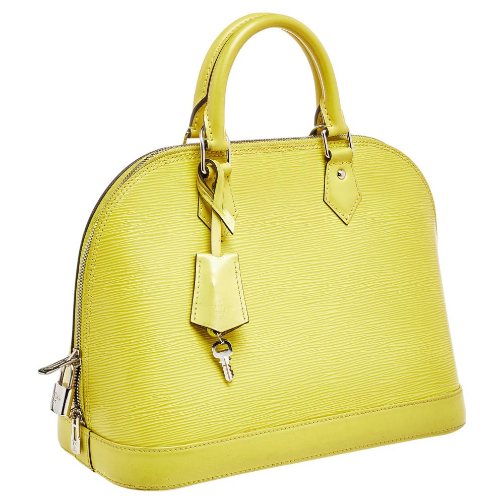 Louis Vuitton Pistache Epi Leather Alma PM Bag 2