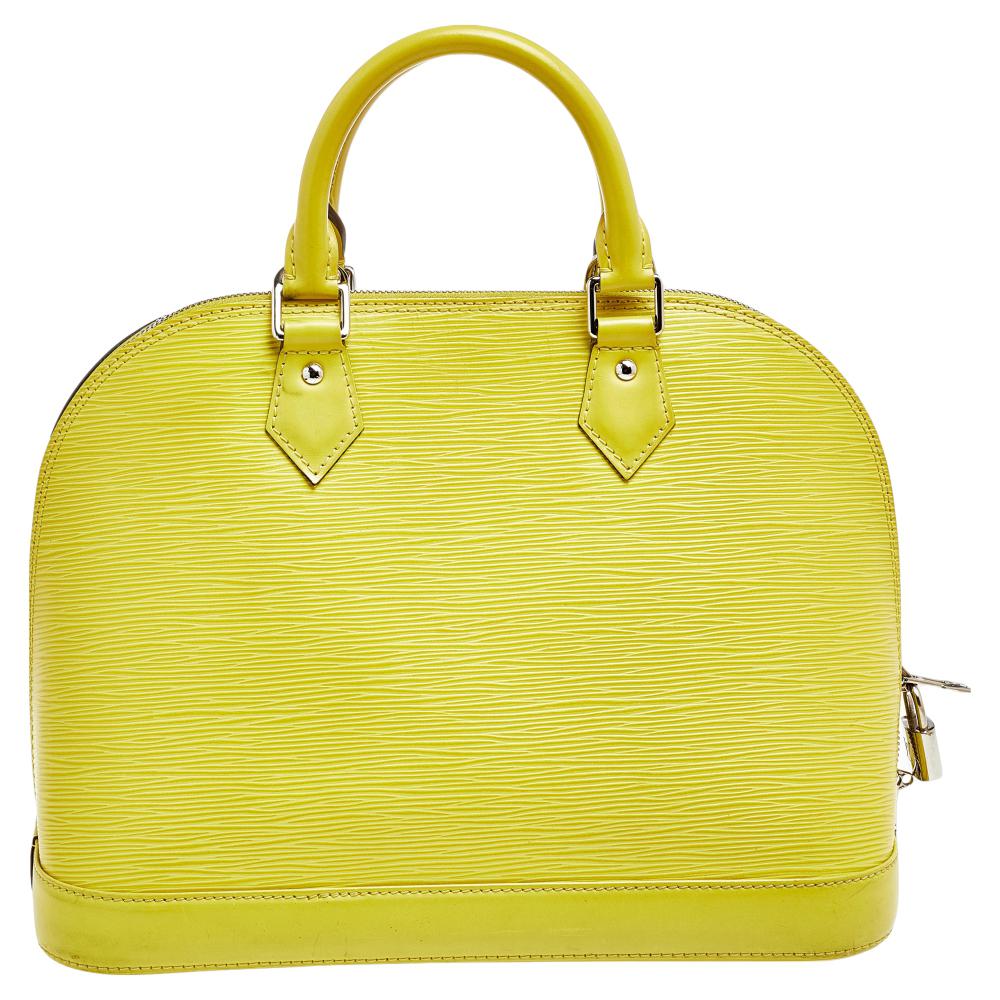 Louis Vuitton Pistache Epi Leather Alma PM Bag 3