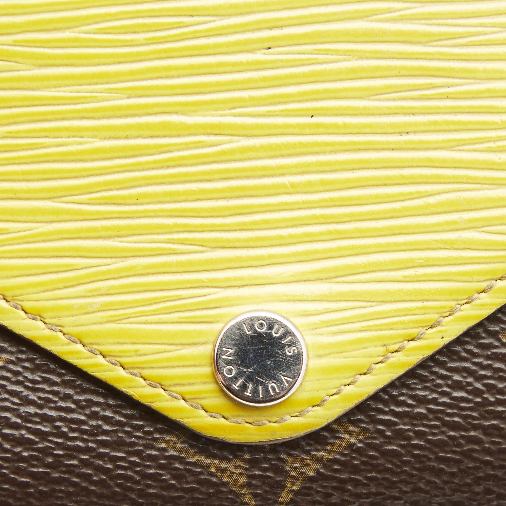 Louis Vuitton Pistache Epi Leather and Monogram Canvas Marie-Lou Compact Wallet 5