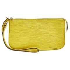 Louis Vuitton Pistache Epi Leather Pochette Accessoires Bag