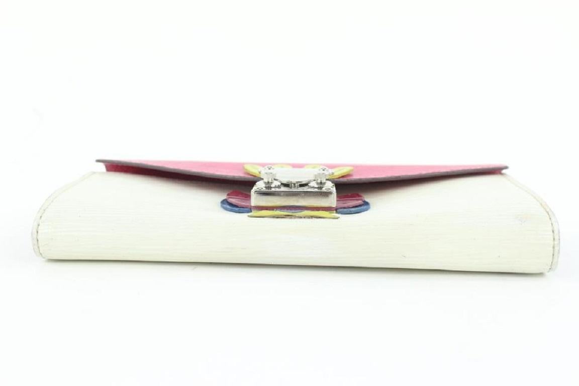 Louis Vuitton Pivoine Epi Piel Cartera Sarah Tribal Solapa Larga 5lvs421 5