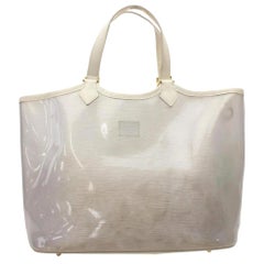 Louis Vuitton Plage Clear Epi Lagoon Gm 868353 White Vinyl Tote