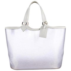 Vintage Louis Vuitton Plage Clear Epi Translucent Gm 16lz0821 White Vinyl Beach Bag