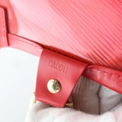 Louis Vuitton Plage Translucent Clear Epi Baia with Pouch 869966 Red Vinyl Tote