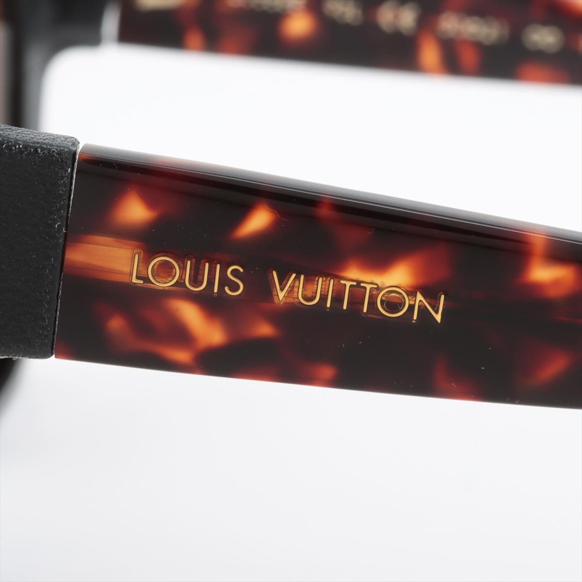 Lunettes de soleil en plastique Louis Vuitton Tortue foncée en vente 1