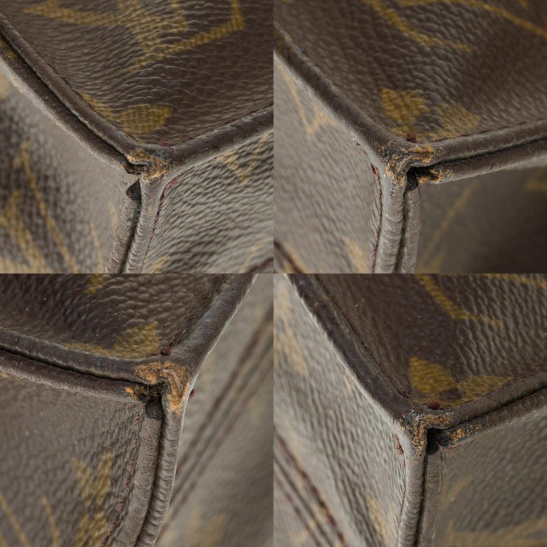Louis Vuitton Plat handbag in Monogram canvas customized 