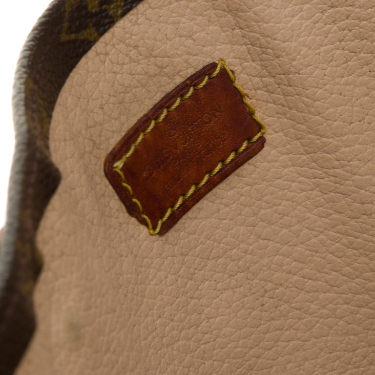 Women's Louis Vuitton Plat handbag in Monogram canvas customized 