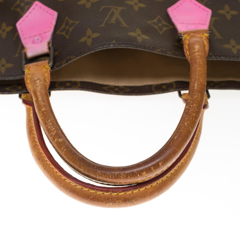 Louis Vuitton Plat handbag in Monogram canvas customized 