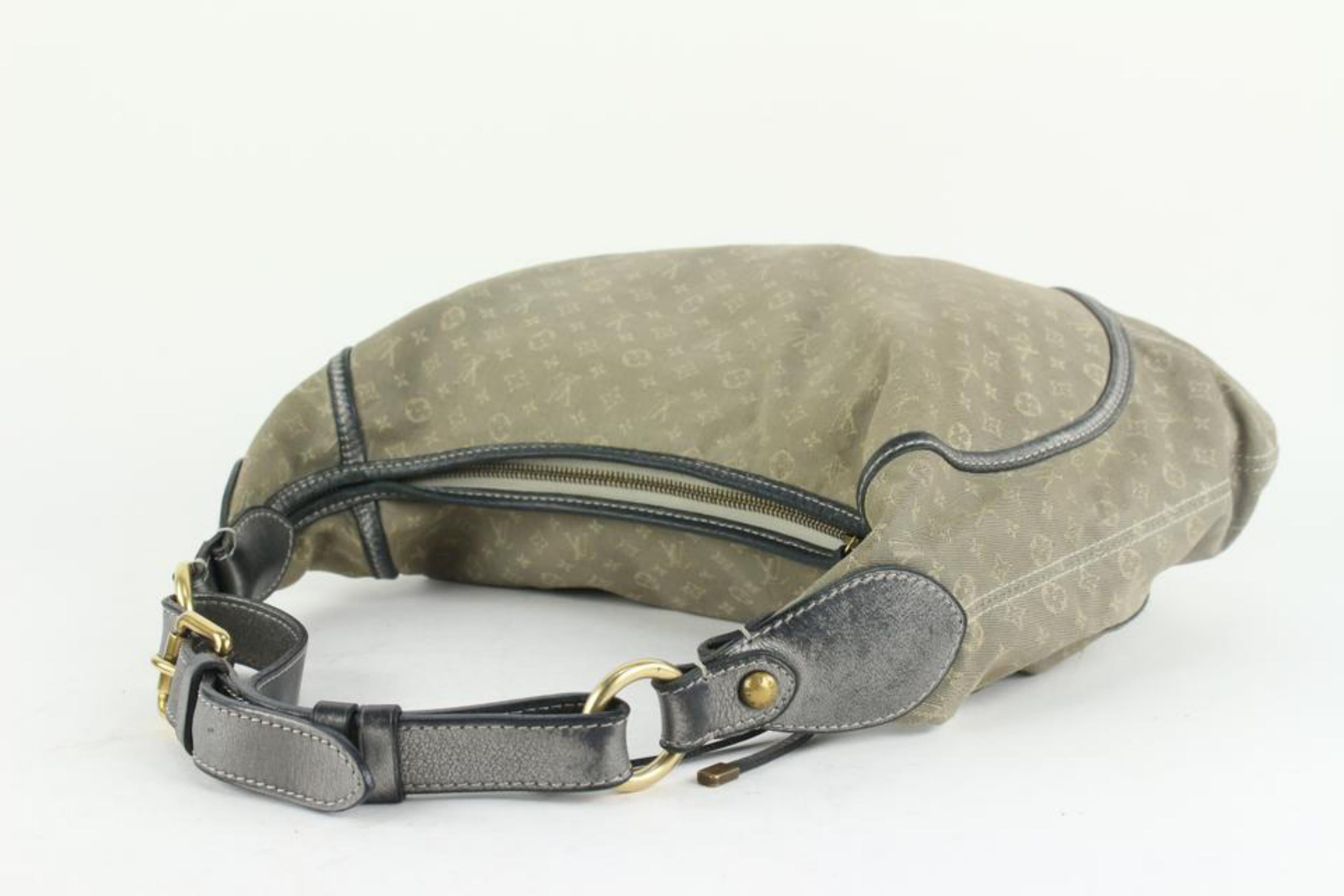 Louis Vuitton Platine Grey Monogram Mini Lin Idylle Manon MM Hobo Artsy 8lv1105 4
