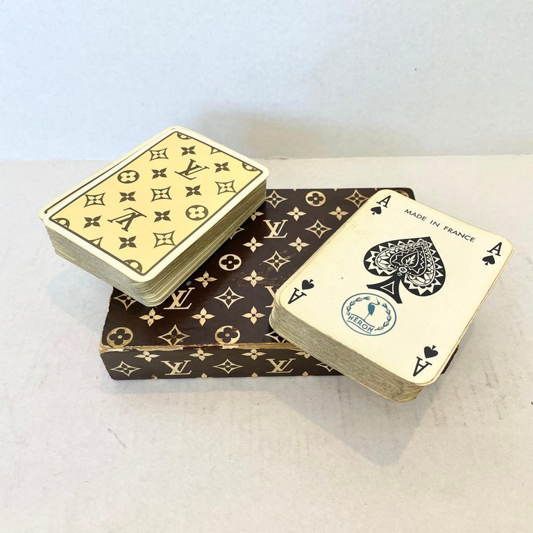 Louis Vuitton Vintage 2 Decks French Playing Cards with Box