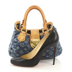Louis Vuitton Plexiglas-Handtasche aus Denim