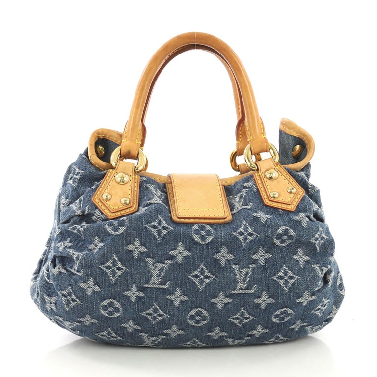 Louis Vuitton Pleaty Handbag Denim Small at 1stdibs