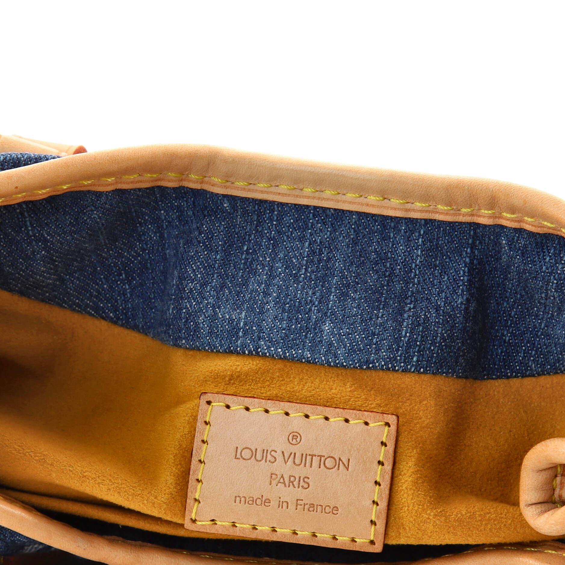 Women's or Men's Louis Vuitton Pleaty Handbag Denim Small