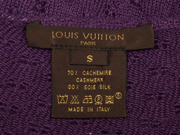 Louis Vuitton Monogram Mix Cashmere Cardigan