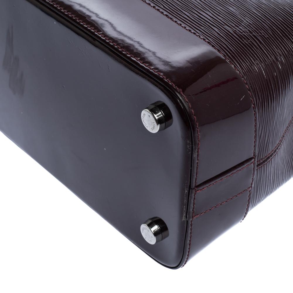Louis Vuitton Plum Electric Epi Leather Mirabeau GM Bag 1