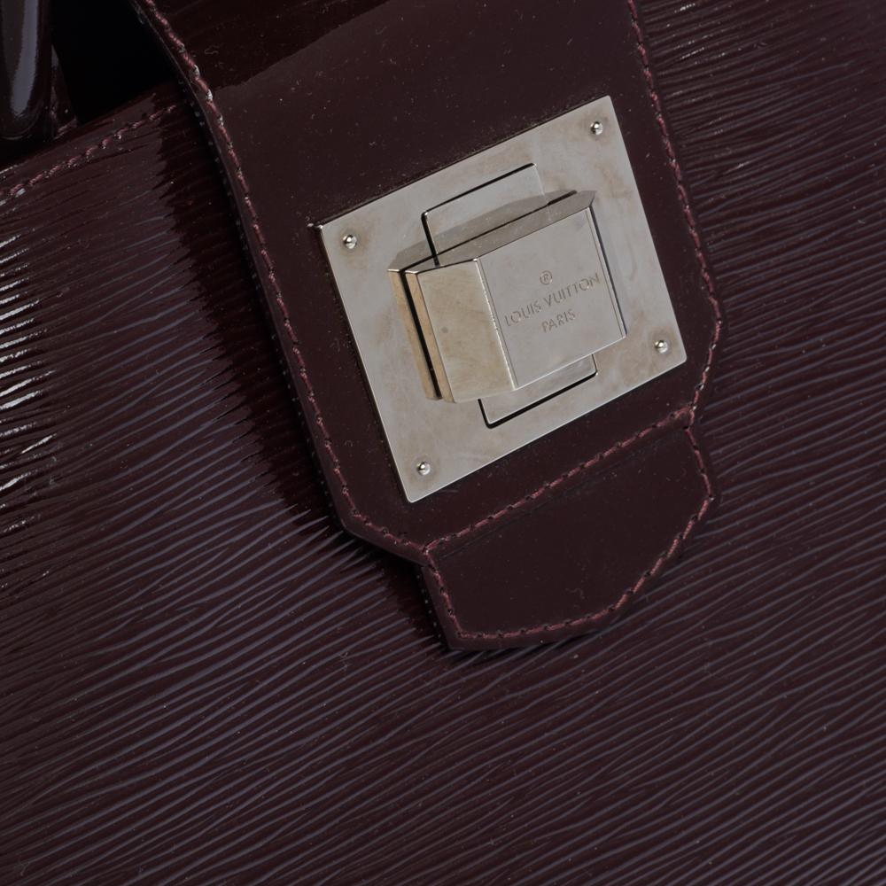 Louis Vuitton Plum Electric Epi Leather Mirabeau GM Bag 2