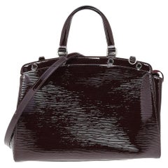 Louis Vuitton Plum Epi Leather Electric Brea MM Bag