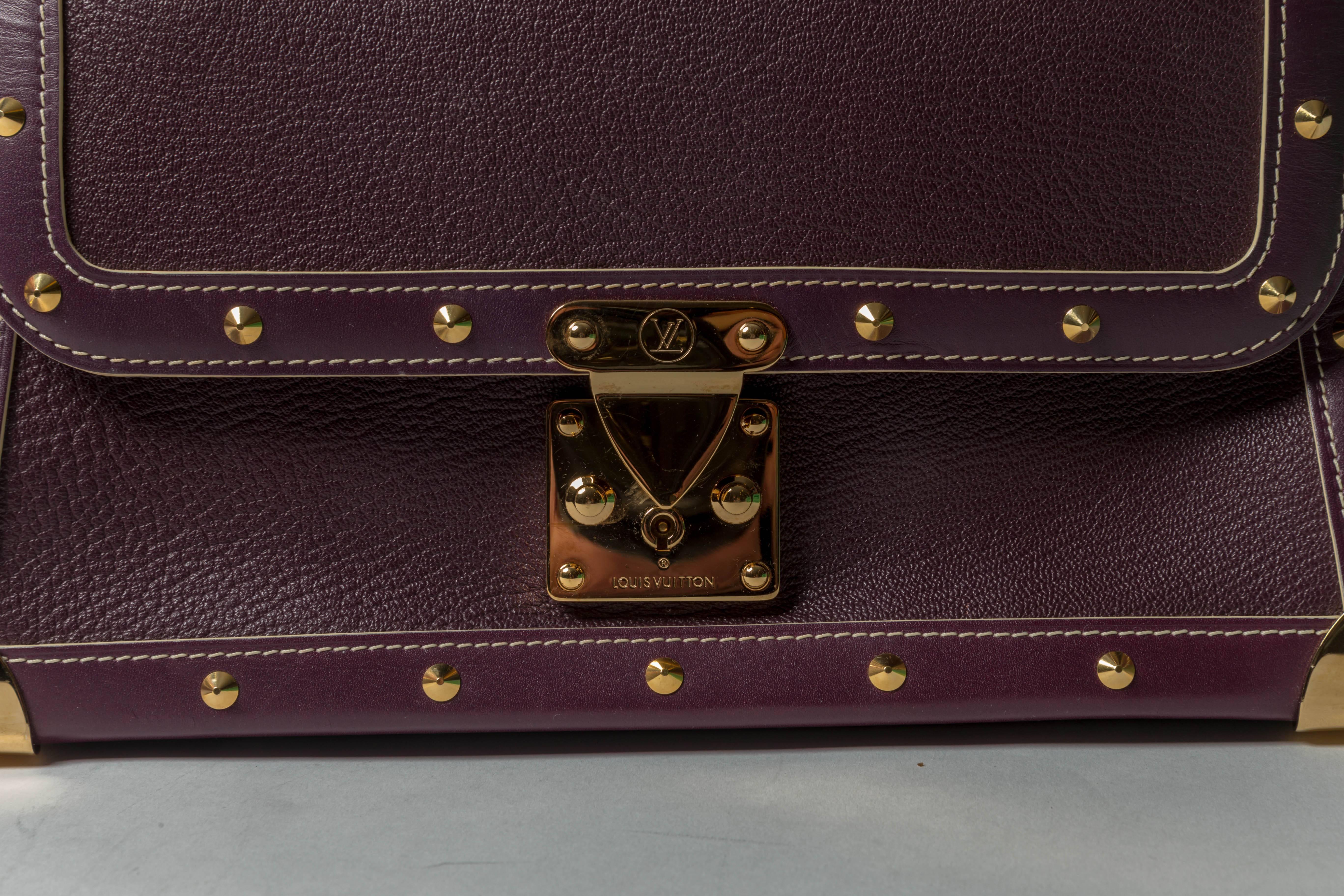 Louis Vuitton Plum Suhali le Talentueux Shoulder Bag For Sale 1