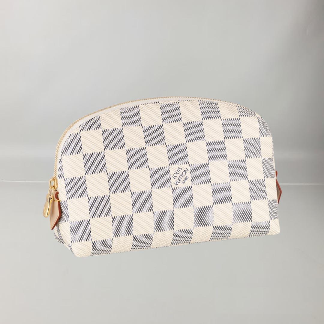 Louis Vuitton PM Cosmetic Pouch Damier Azure Canvas  In New Condition In Nicosia, CY