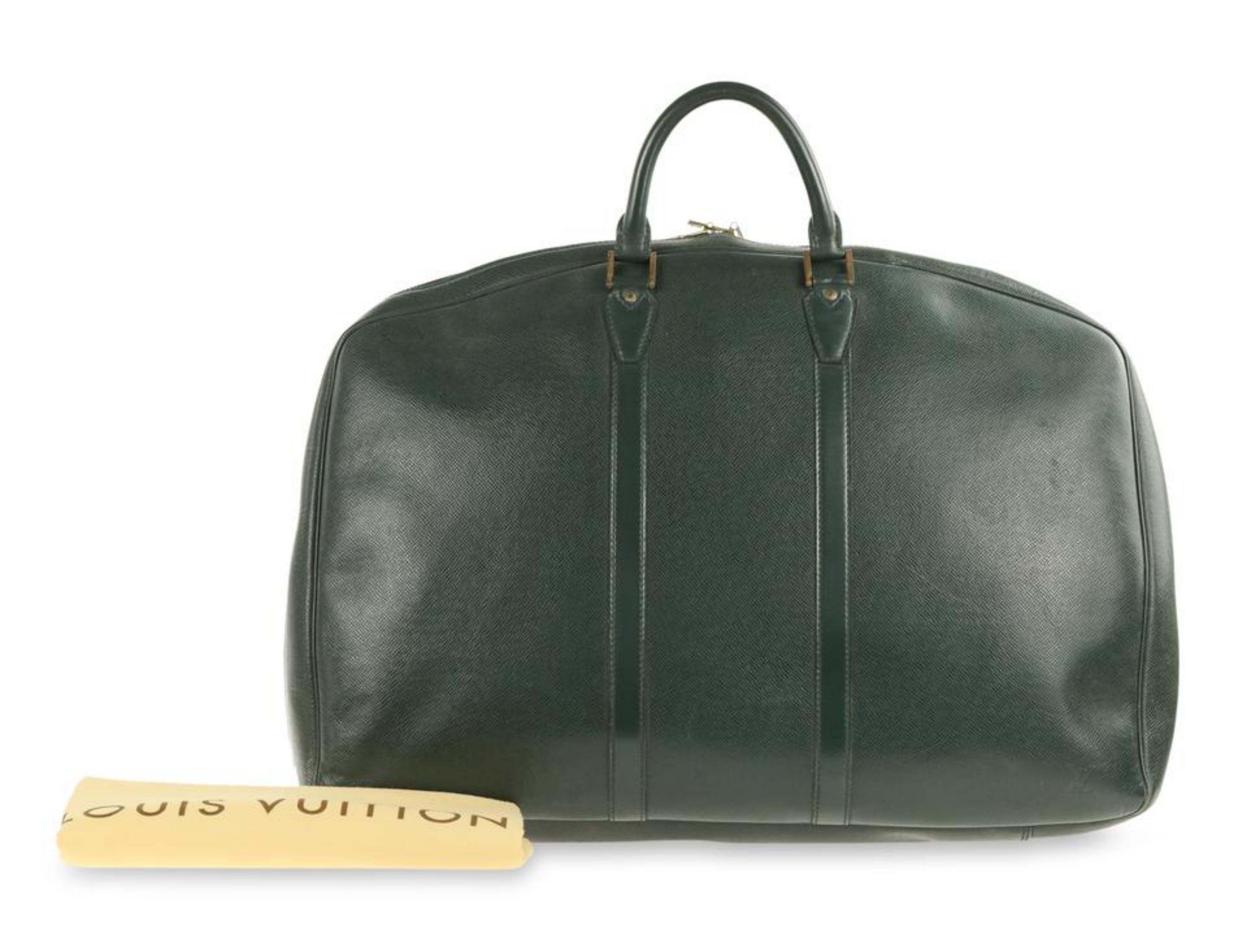 Louis Vuitton Poche Helanga 1 Green Leather Weekend/Travel Bag 23042056 7