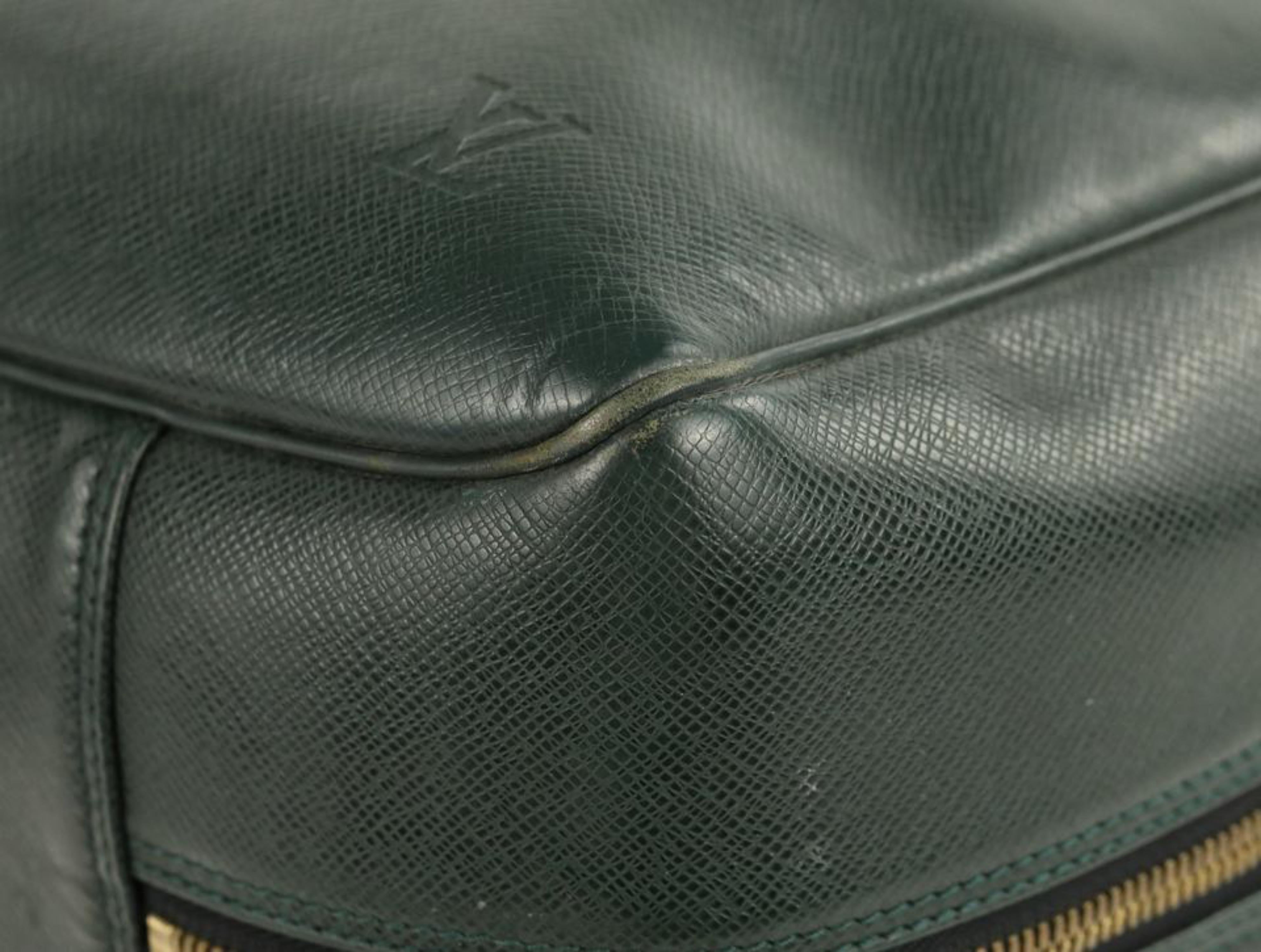 Louis Vuitton Poche Helanga 1 Green Leather Weekend/Travel Bag 23042056 1