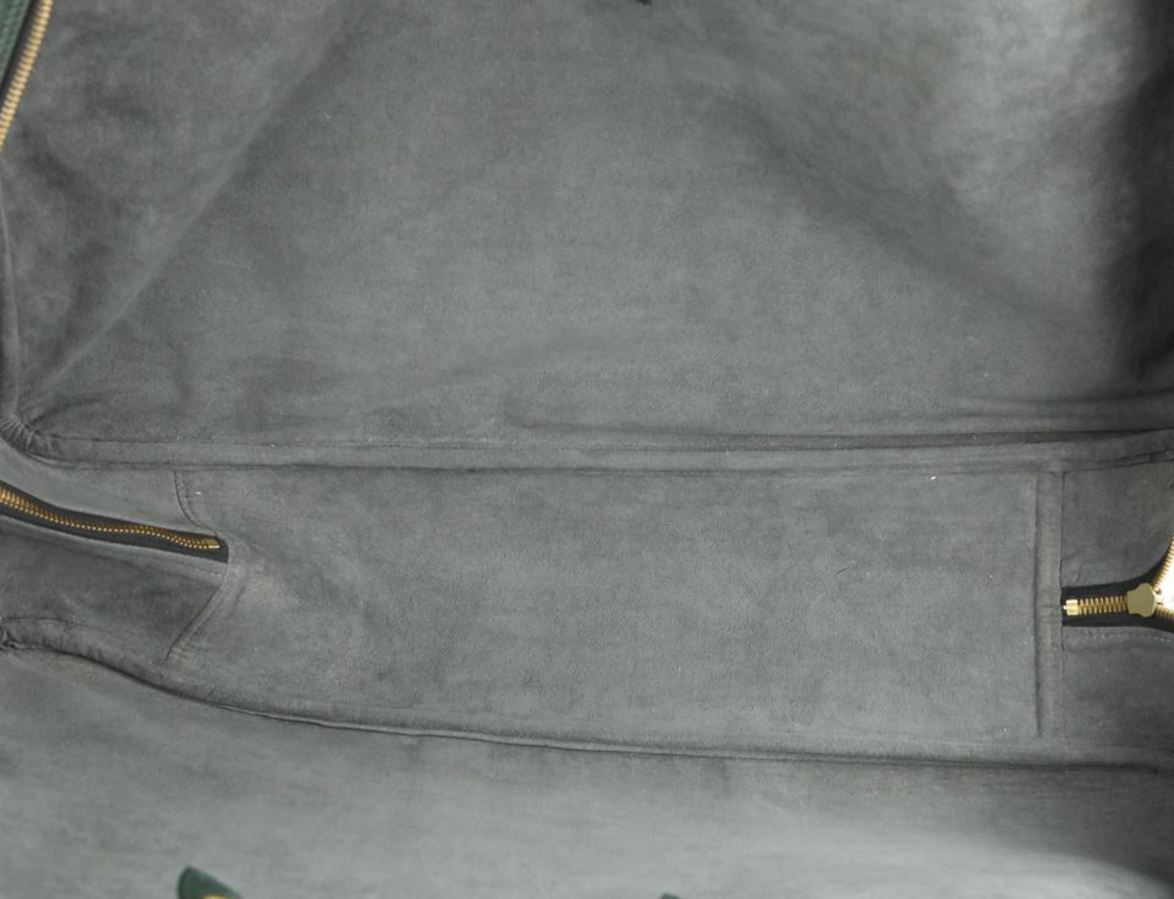 Louis Vuitton Poche Helanga 1 Green Leather Weekend/Travel Bag 23042056 3