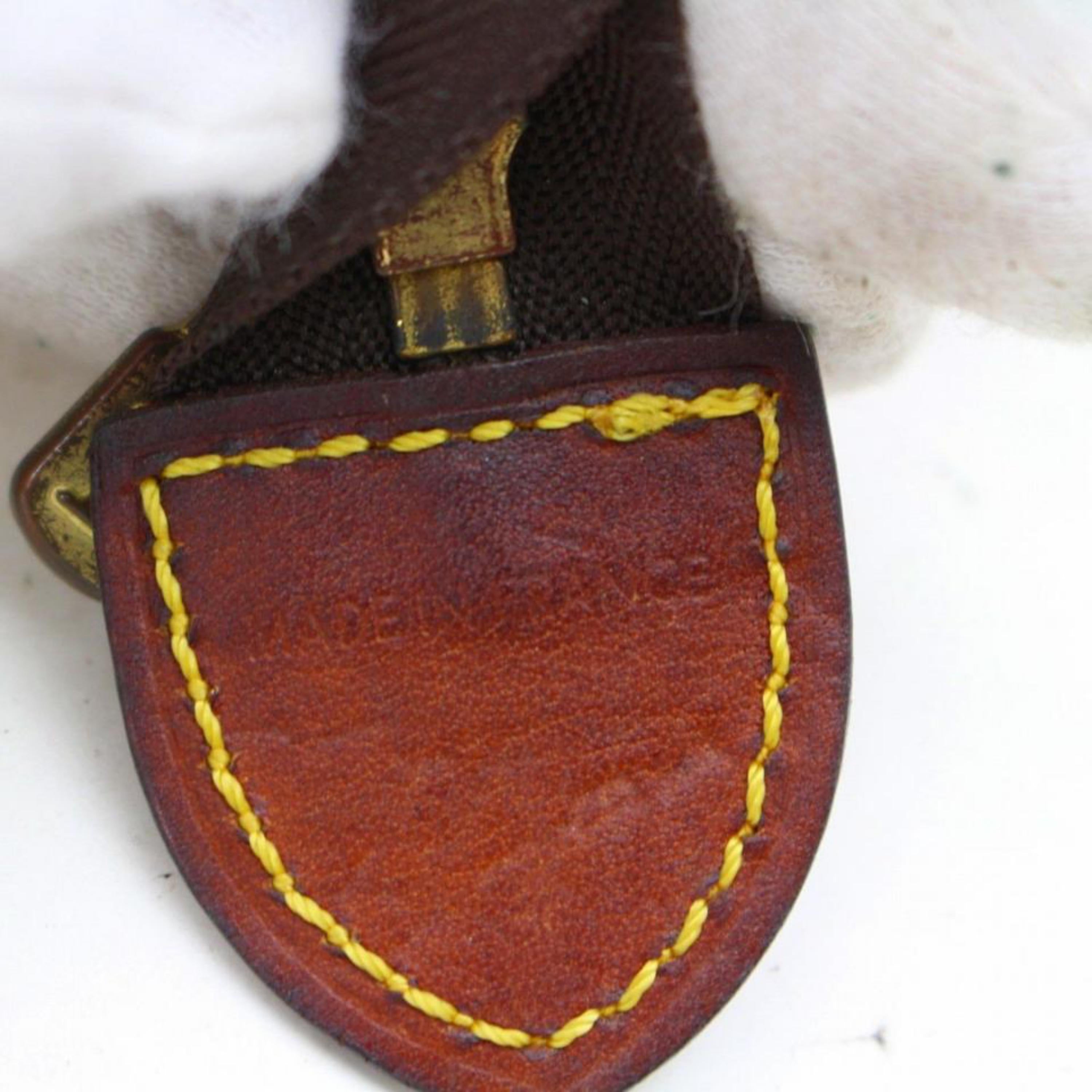 Louis Vuitton Poche Monogram Toiletry Pouch Toilette 19 868316 Brown Coated Canv In Good Condition For Sale In Forest Hills, NY