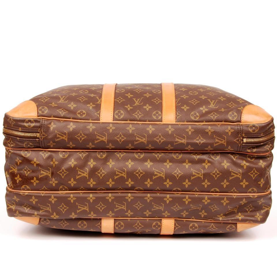 Louis Vuitton Poche Sac Trois 223277 Brown Coated Canvas Weekend/Travel Bag For Sale 2