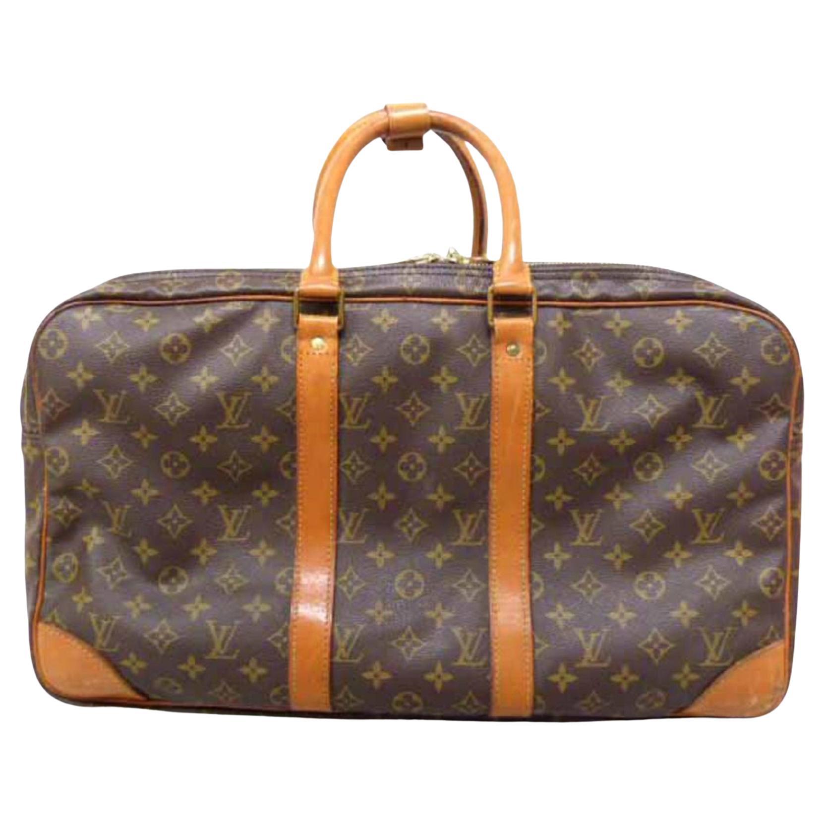Louis Vuitton Poche Sac Trois 223277 Brown Coated Canvas Weekend/Travel Bag For Sale