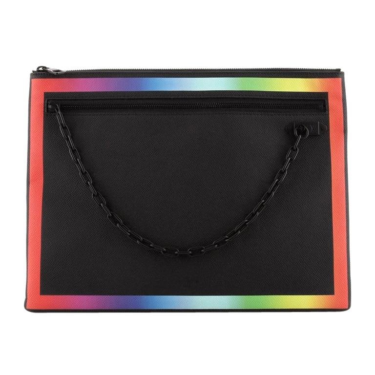 Louis Vuitton Pochette A4 Rainbow Taiga Leather