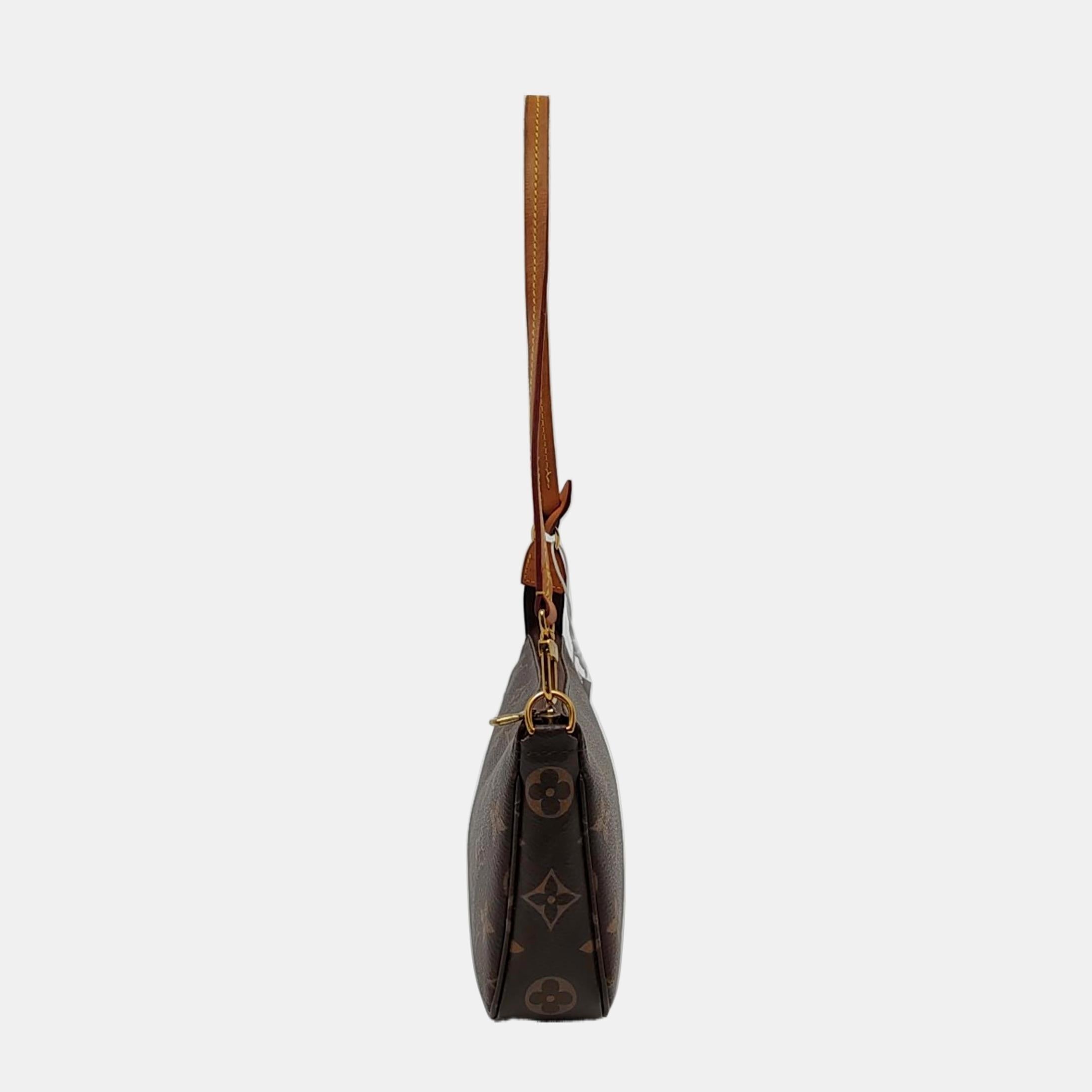 Louis Vuitton Pochette Accessoire Marrone Monogram Microchip In condizioni buone in vendita a AUBERVILLIERS, FR