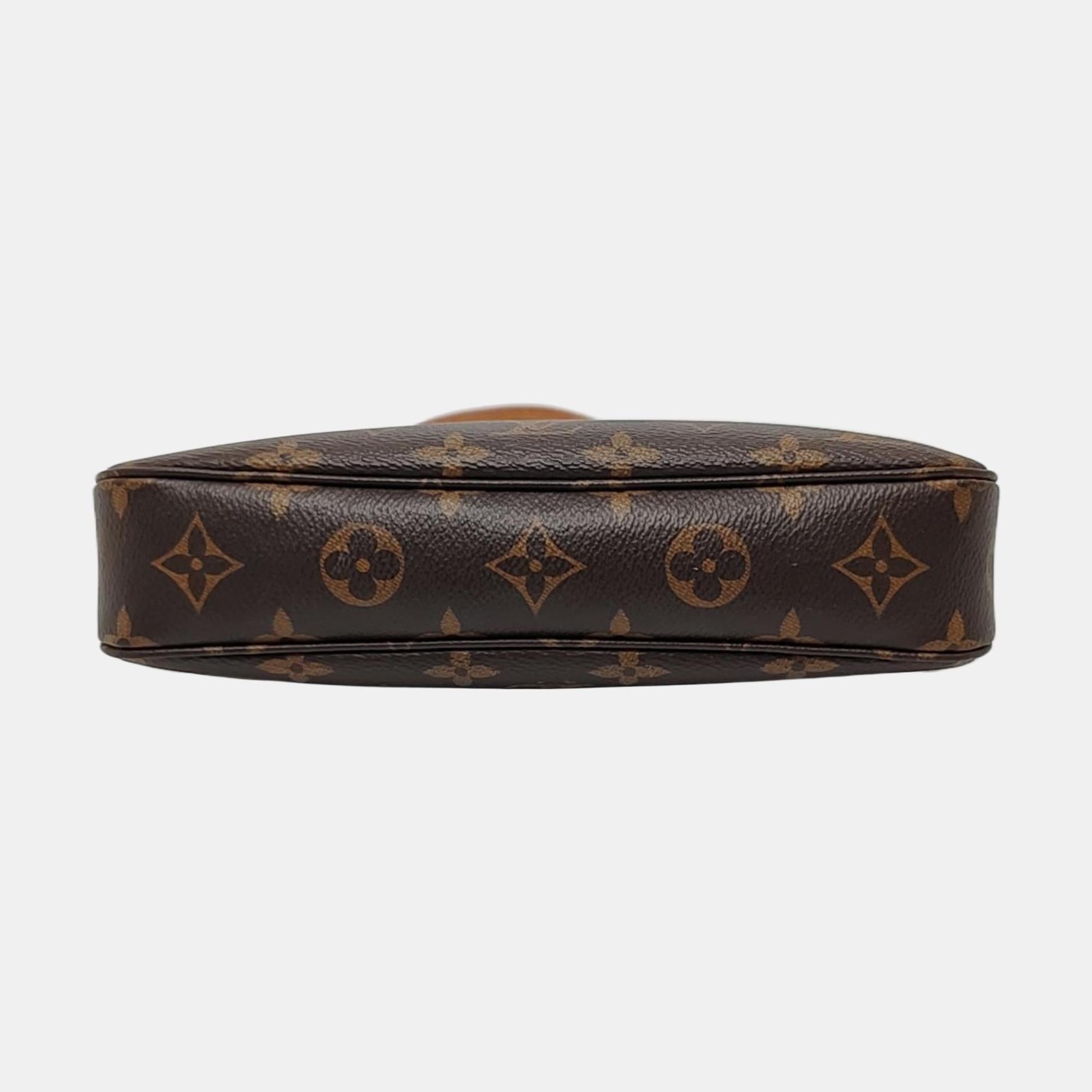 Louis Vuitton Pochette Accessoire Marrone Monogram Microchip in vendita 1
