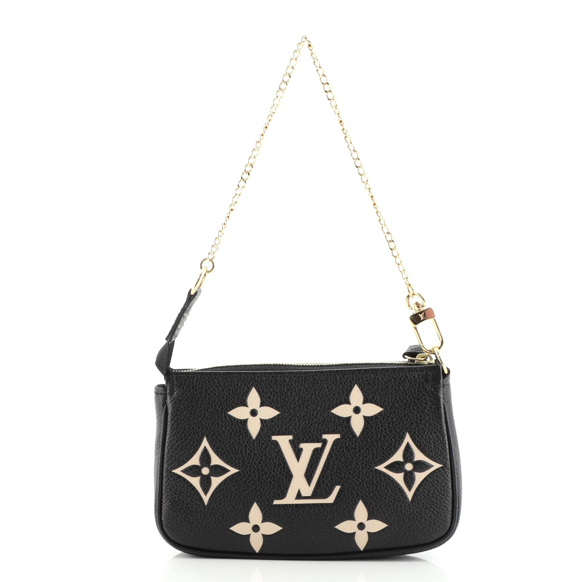 Women's or Men's Louis Vuitton Pochette Accessoires Bicolor Monogram Empreinte Giant Mini