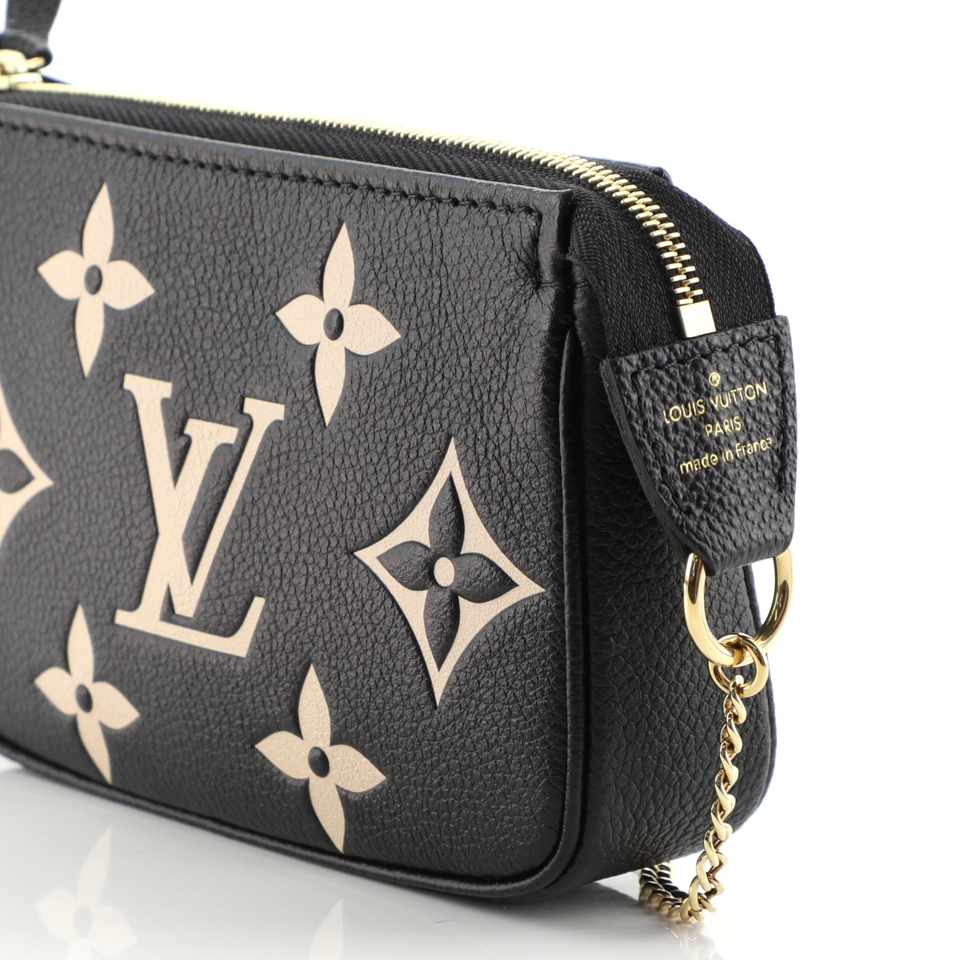Louis Vuitton Pochette Accessoires Bicolor Monogram Empreinte Giant Mini 2