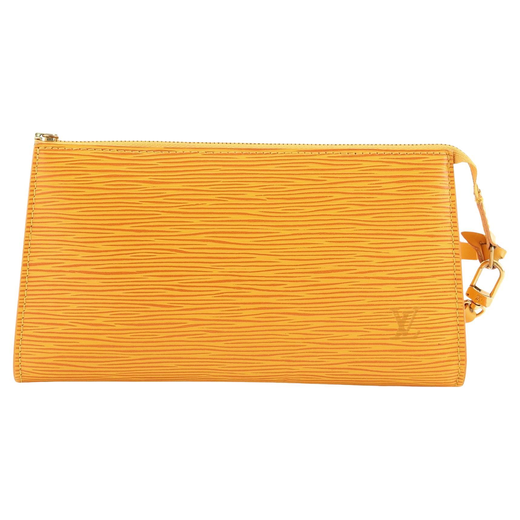 louis vuitton epi yellow pochette
