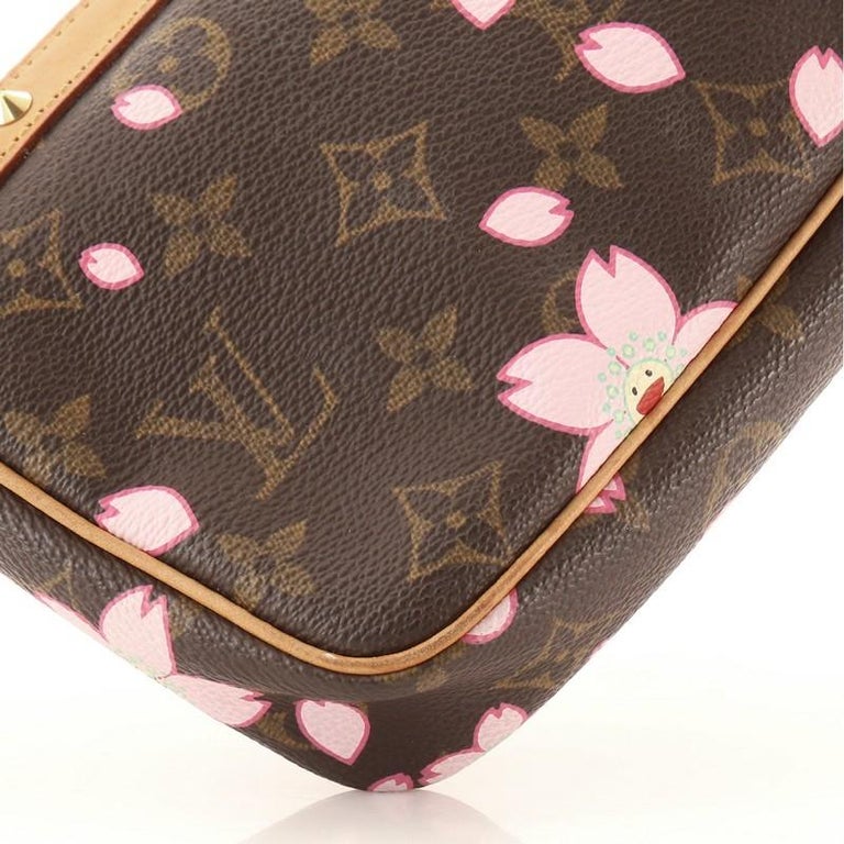Louis Vuitton Pochette Accessoires Limited Edition Cherry Blossom Monogram For Sale 1