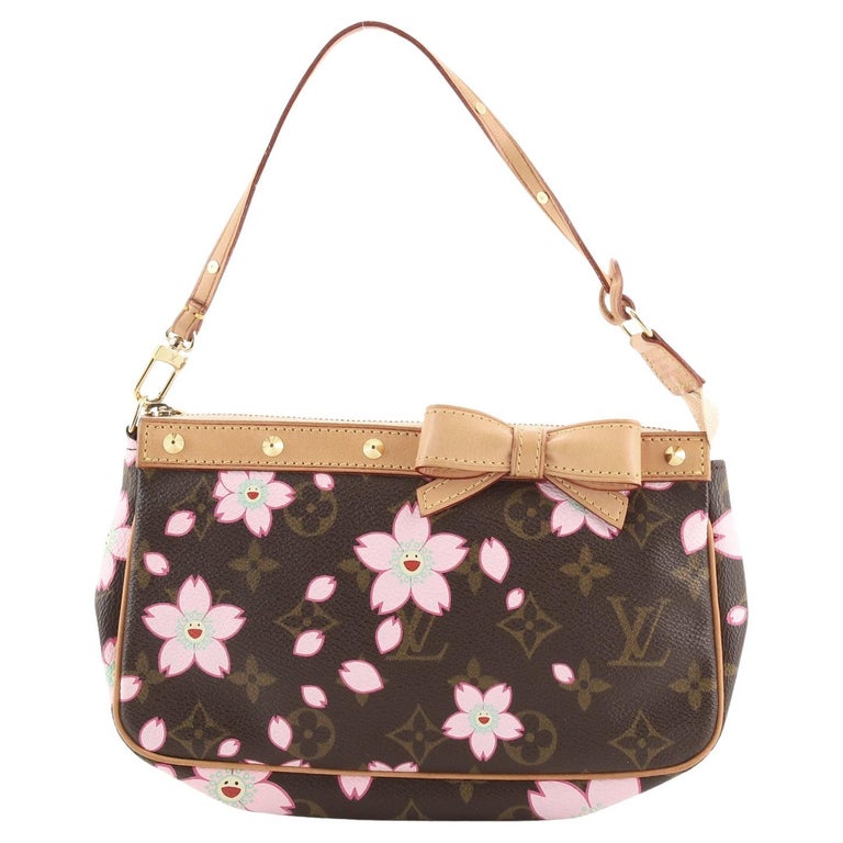 Louis Vuitton Pochette Accessoires Bag Ar0023 Purse Cherry Blossom