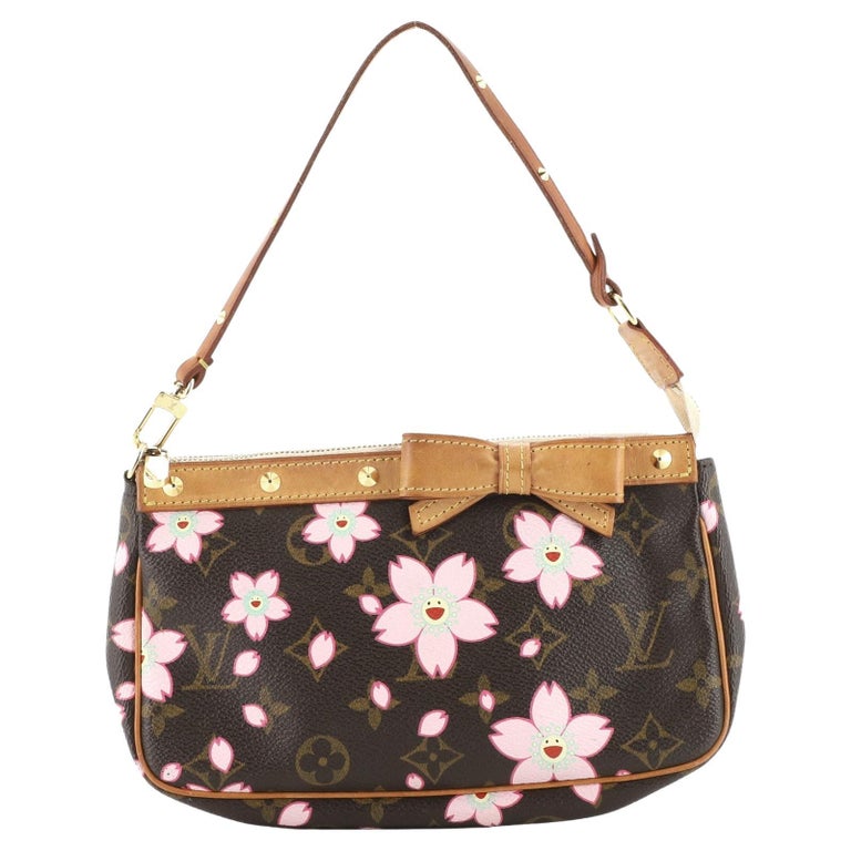 Louis Vuitton Cherry Blossom Pochette Monogram Bag Purse - 2 For Sale on  1stDibs