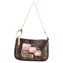 Louis Vuitton Pochette Accessoires Limited Edition Monogram Canvas Mini