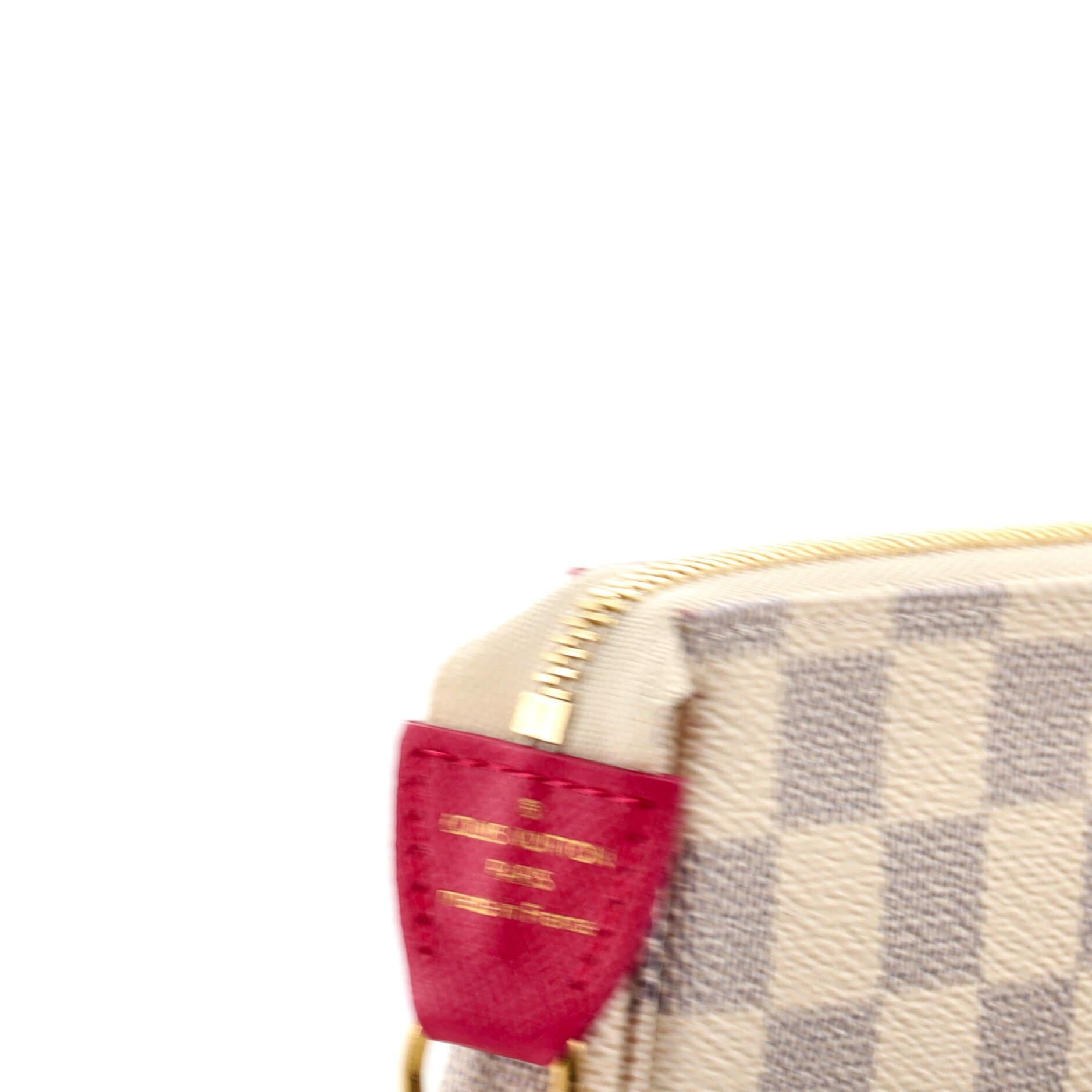 Women's or Men's Louis Vuitton Pochette Accessoires Limited Edition Vivienne Xmas Damier Mini