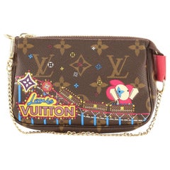 Louis Vuitton Pochette Accessoires Limited Edition Vivienne Xmas Monogram Canvas