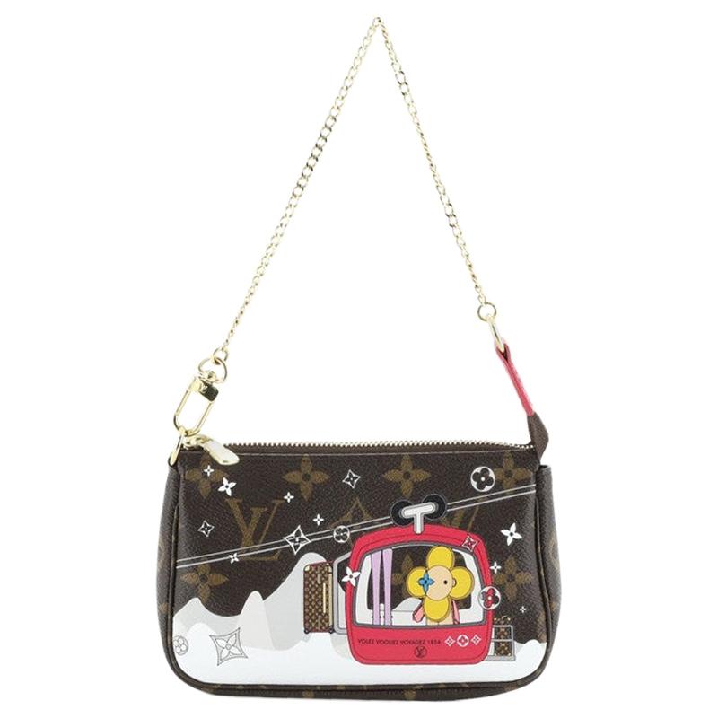 Louis Vuitton Pochette Accessoires Limited Edition Vivienne Xmas Monogram  Canvas at 1stDibs