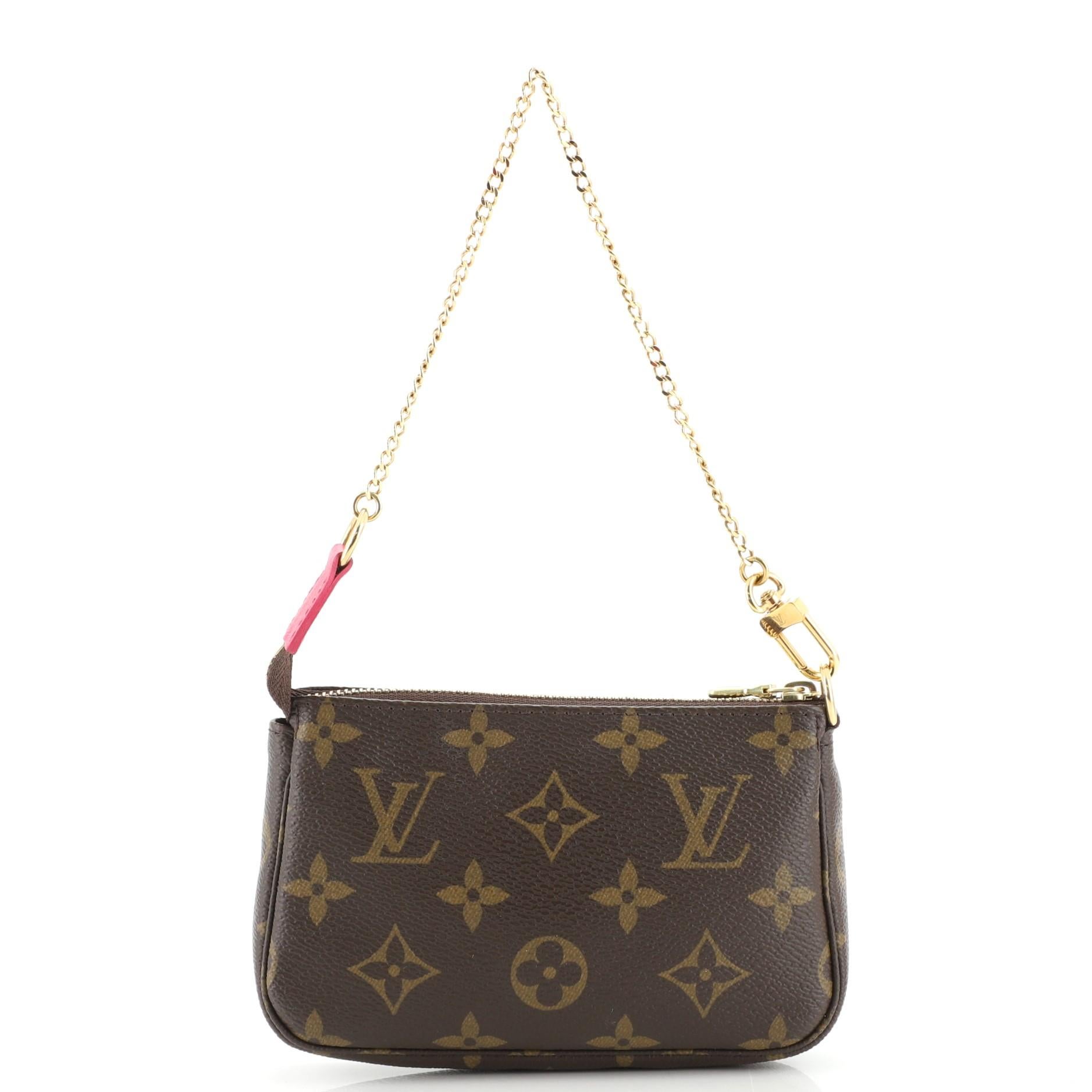  Louis Vuitton Pochette Accessoires Limited Edition Vivienne Xmas Monogram In Good Condition In NY, NY