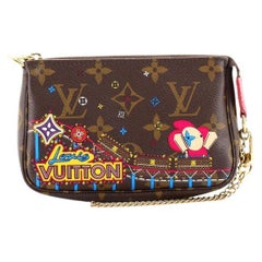 LOUIS VUITTON Vivienne Holiday Christmas Wallet Damier Azur Victorine  Limited Ed