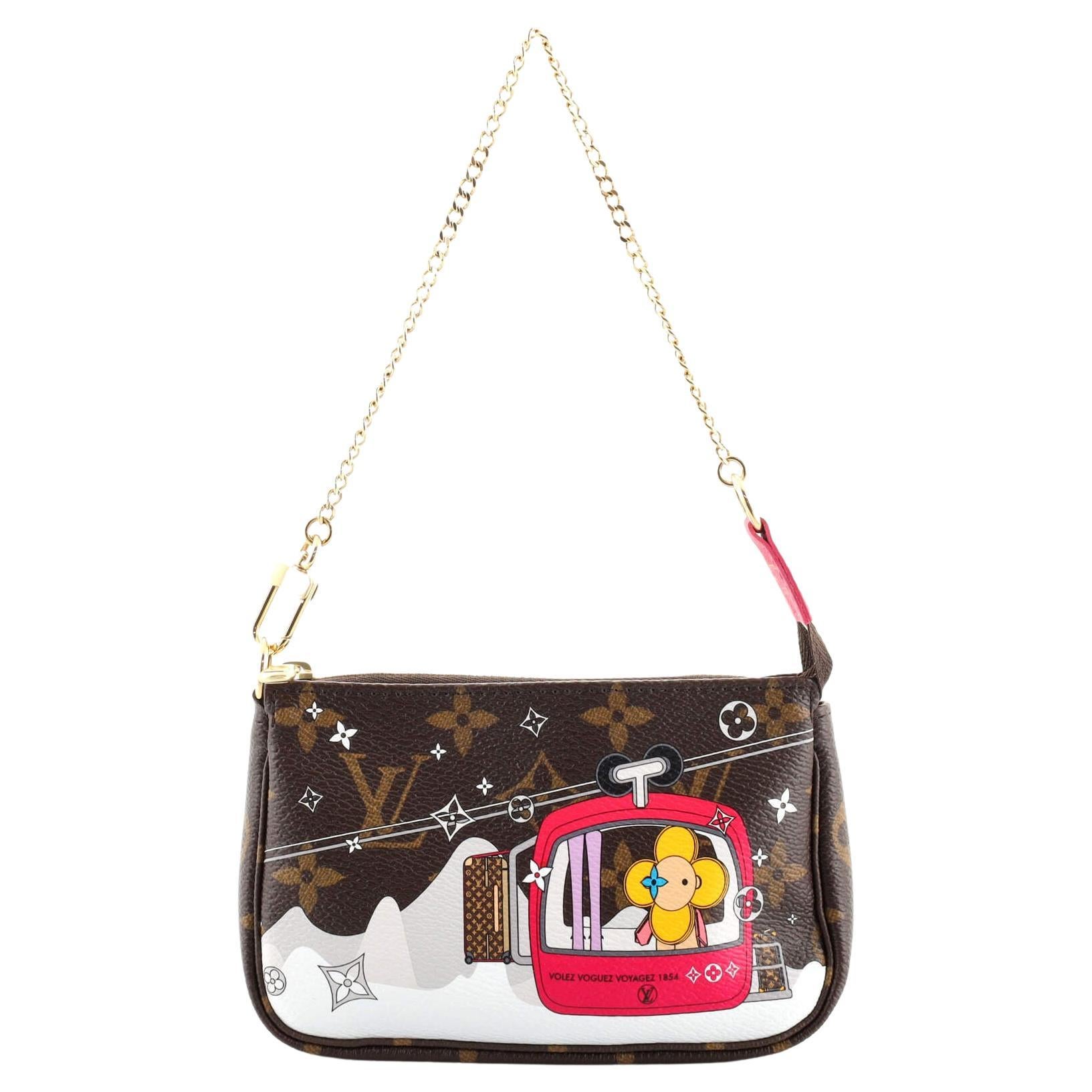 Louis Vuitton Pochette Accessoires Limited Edition Vivienne Xmas Monogram