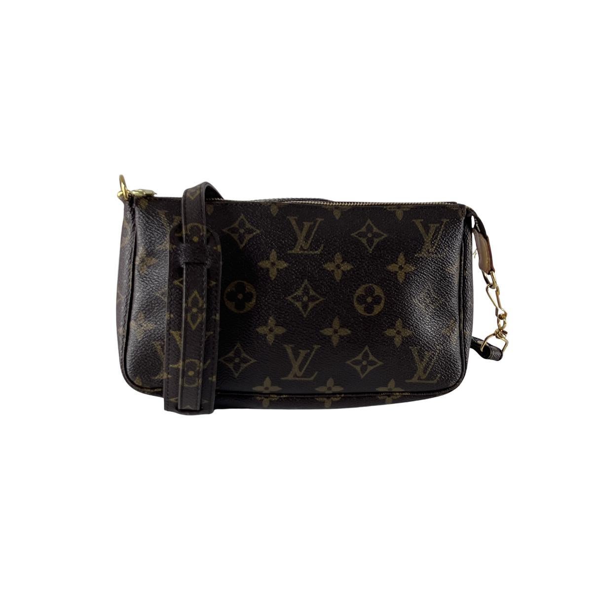 Louis Vuitton Pochette Accessoires Monogram Canvas Brown 2001