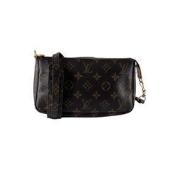 Louis Vuitton Pochette Accessoires Monogram Canvas Brown 2001